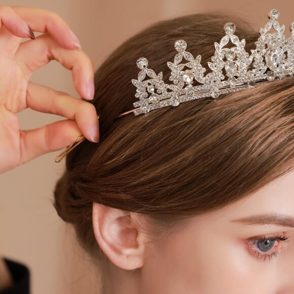 Queen Crown and Tiaras Princess Crown for Women and Girls Crystal Headbands for - Picture 7 of 9
